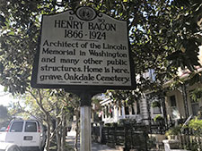 Henry Bacon, 1866-1924 commemorative sign